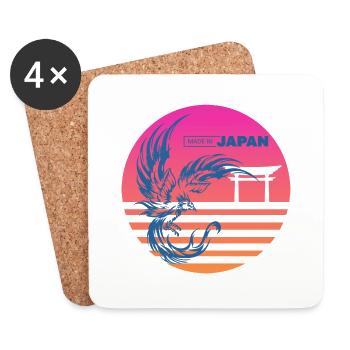 Phoenix Japan - Untersetzer (4er-Set) - Weiß - Vorne