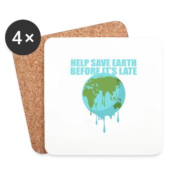 Nature - Coasters (set of 4) - white - Front