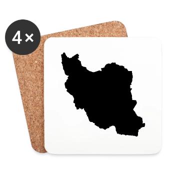 iran - Untersetzer (4er-Set) - Weiß - Vorne