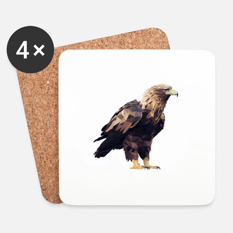 EAGLE - Coasters (set of 4) - white
