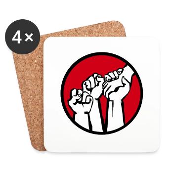 fists1c - Coasters (set of 4) - white - Front