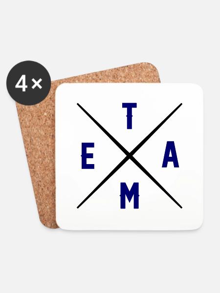 team - Untersetzer (4er-Set) - Weiß