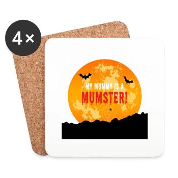 Meine Mama ist ein Mumstar - Untersetzer (4er-Set) - Weiß - Vorne