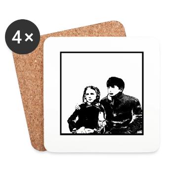 Couple Portrait Anjesenamon and Tutankhamun - Coasters (set of 4) - white - Front