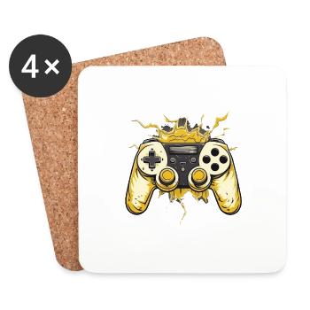 Gaming Controller - Untersetzer (4er-Set) - Weiß - Vorne