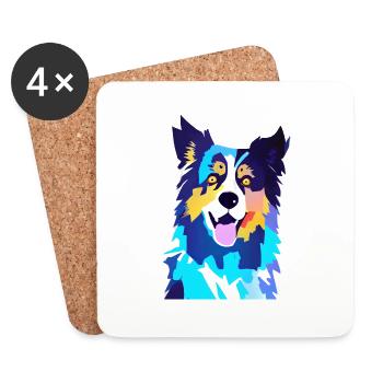 Dog Gift Dog Owner Dogs Shepherd Dog - Coasters (set of 4) - white - Front