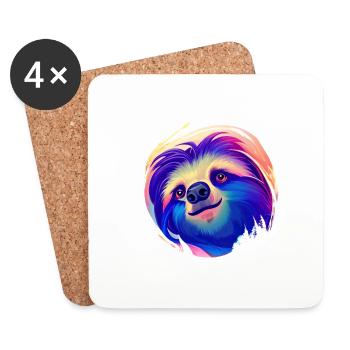Sloth Sloth Drawing Fatigue Sloths - Coasters (set of 4) - white - Front