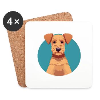 Dog Owner Dogs Terrier Dog Dog Dog Owner - Coasters (set of 4) - white - Front