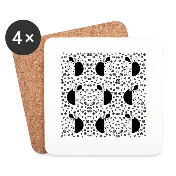 Apples - Coasters (set of 4) - white - Front
