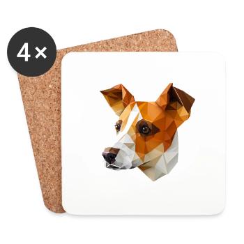 JACK RUSSELL - Coasters (set of 4) - white - Front