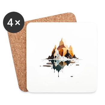 SURREAL - Coasters (set of 4) - white - Front