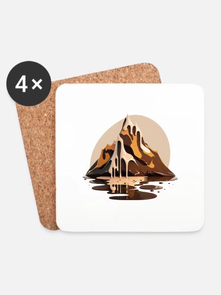 SURREAL - Coasters (set of 4) - white