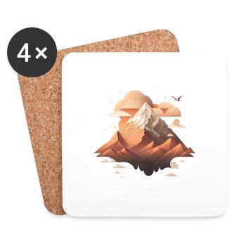 SURREAL - Coasters (set of 4) - white - Front