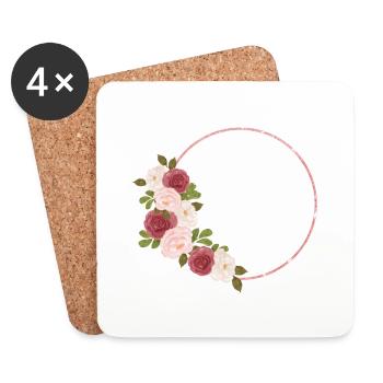 Demoiselle d'honneur - Dessous de verre (lot de 4) - blanc - Devant