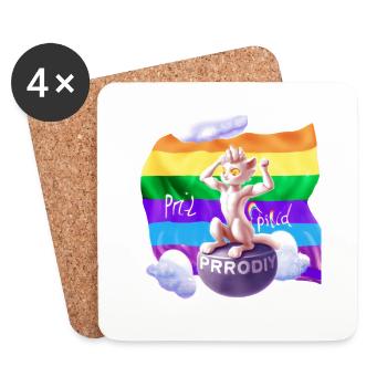 Pride mal anders - Untersetzer (4er-Set) - Weiß - Vorne