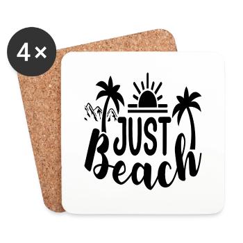Just Beach - Coasters (set of 4) - white - Front