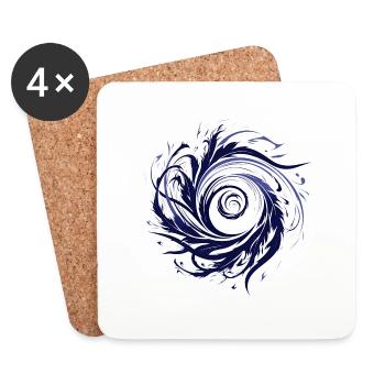 Spirit of Wind - Untersetzer (4er-Set) - Weiß - Vorne