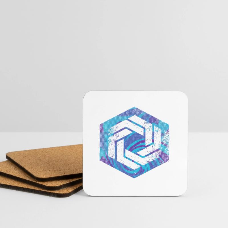 hexagon programming programmer coding geometric Coasters (set of 4)