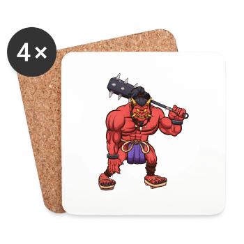 Oni - Coasters (set of 4) - white - Front
