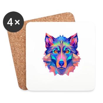 Dogs Dog Owner German Shepherd Dog Dog Owner Dog - Coasters (set of 4) - white - Front