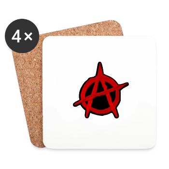 Anarchy - Coasters (set of 4) - white - Front