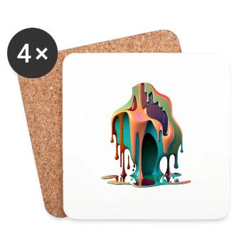 DRIPPY - Untersetzer (4er-Set) - Weiß - Vorne