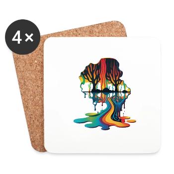 DRIPPY - Untersetzer (4er-Set) - Weiß - Vorne