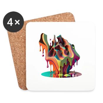 DRIPPY - Untersetzer (4er-Set) - Weiß - Vorne