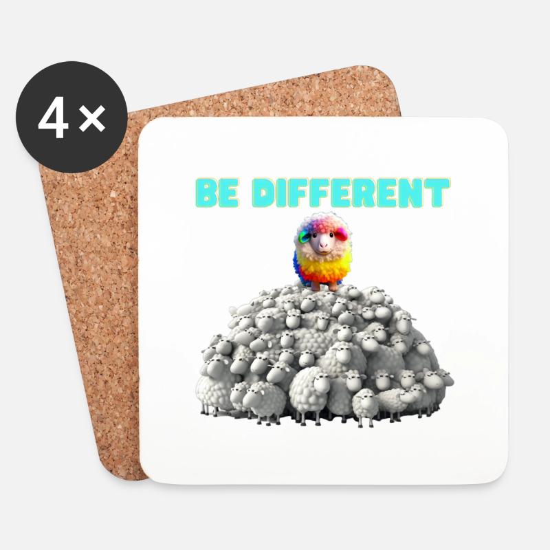 be different - Untersetzer (4er-Set) - Weiß