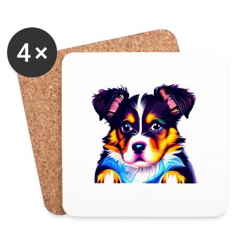 Rottweiler Dog Owner Dog Owner - Coasters (set of 4) - white - Front