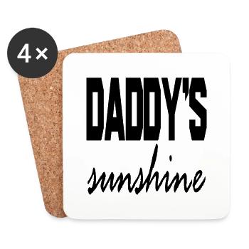 Daddy ́s Sunshine - Coasters (set of 4) - white - Front