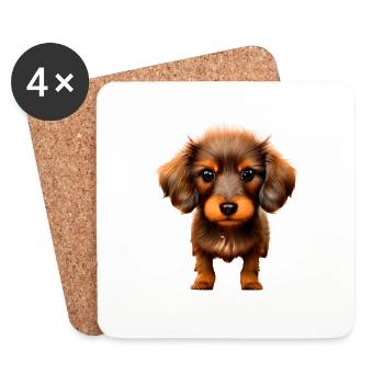 Dachshund Dog Dog Dog Owners Dogs Dog Owners - Coasters (set of 4) - white - Front