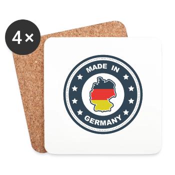 Made in Germany - Untersetzer (4er-Set) - Weiß - Vorne