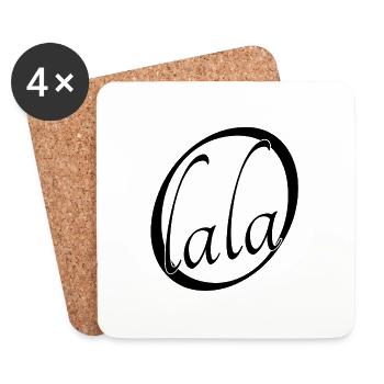 Oh lala - Untersetzer (4er-Set) - Weiß - Vorne