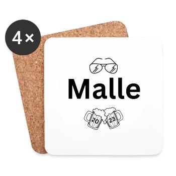 MALLE 2023 - Untersetzer (4er-Set) - Weiß - Vorne