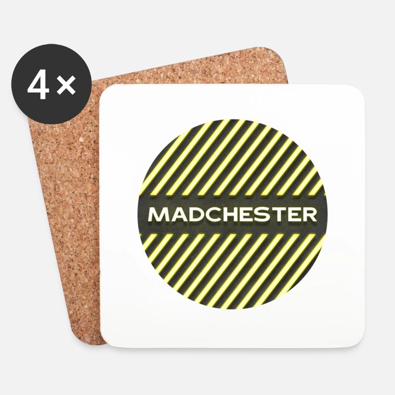 MADCHESTER - Untersetzer (4er-Set) - Weiß