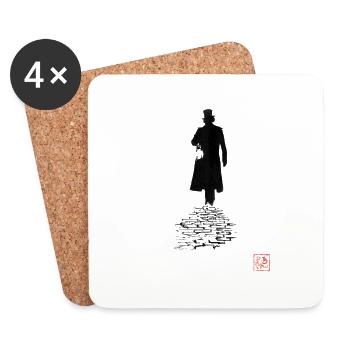 Jack der Ripper 02 - Untersetzer (4er-Set) - Weiß - Vorne