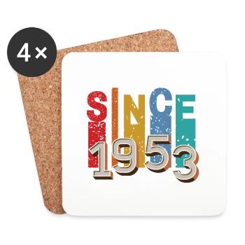 Since 1953 retro - Coasters (set of 4) - white - Front
