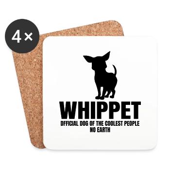 Dog Hund - Untersetzer (4er-Set) - Weiß - Vorne
