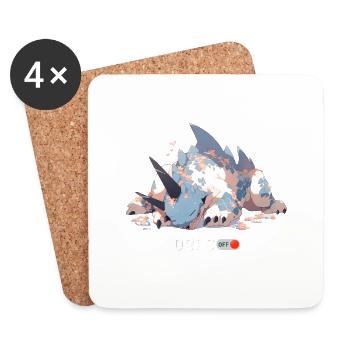 Dragoff V.1 - Dessous de verre (lot de 4) - blanc - Devant