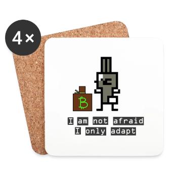 Rabbit Thief - Coasters (set of 4) - white - Front