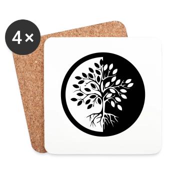 ARBRE DE VIE - Dessous de verre (lot de 4) - blanc - Devant