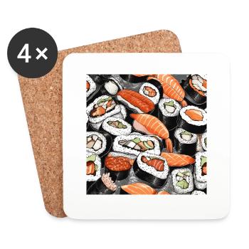 Sushi - Untersetzer (4er-Set) - Weiß - Vorne