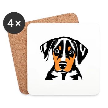 Dog owners Dachshund Dog Dogs Dog owners - Coasters (set of 4) - white - Front