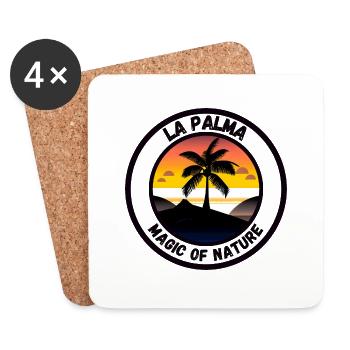 La Palma - Magic of Nature - Coasters (set of 4) - white - Front