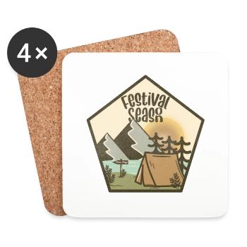 Festival Season - Coasters (set of 4) - white - Front