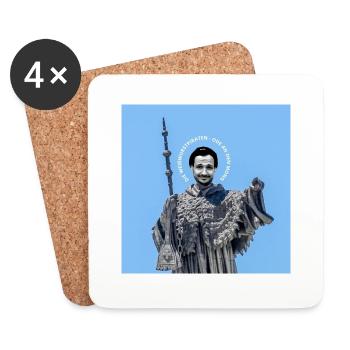 Mong Merch - Untersetzer (4er-Set) - Weiß - Vorne
