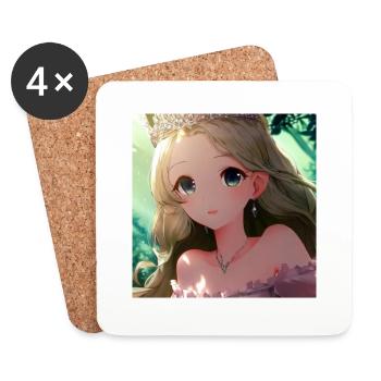 Princess in garden heaven - Coasters (set of 4) - white - Front