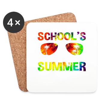 School´s out for Summer - Untersetzer (4er-Set) - Weiß - Vorne
