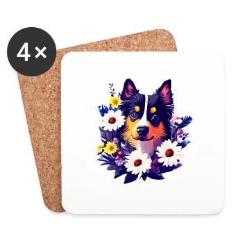Dog Dog Owner Dog Lover Dog Owner - Coasters (set of 4) - white - Front